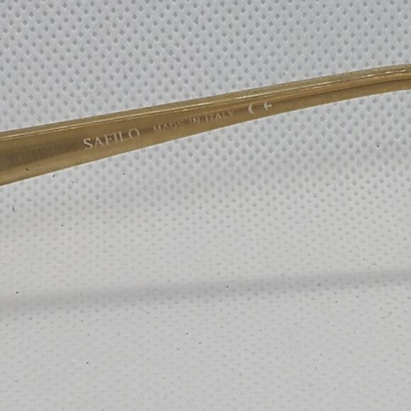 Safilo White & Gold Prescription Glasses Frames - Picture 7 of 7